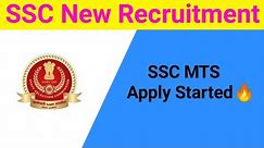 🔴SSC MTS Notifications Out//MTS Online Application date 2024//SSC New Recruitment//New job Vacancy