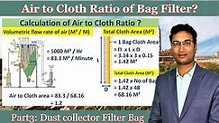Air to cloth Ratio of Bag Filter | Air Permeability of Filter cloth of Dust collector