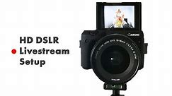How to live stream with a DSLR Camera (HD Livestream Setup Tutorial) OBS & BeLive.TV
