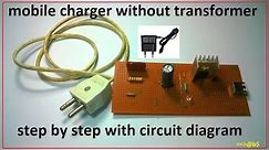 How to make mobile charger without transformer - cheapest cell phone charger