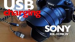 Sony RX10 MkIV - USB Micro vs Multiport Charging options explained