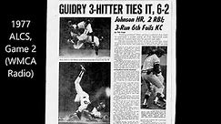 1977 ALCS, Game 2 (Royals-Yankees) (WMCA Radio)