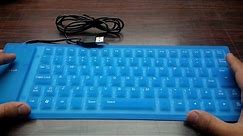 Blue 85 key Flexible Keyboard Unboxing and review Full (IN DEPTH)