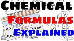 Chemical Formulas - Explained