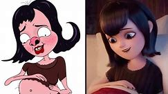 Hotel Transylvania 2 mavis is a pregnant 🤣 shouldn’t he have fangs and pasty skin ?