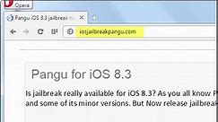 Comment Jailbreak iOS 8.3 Avec iOS 8.3 Cydia Pangu Télécharger
