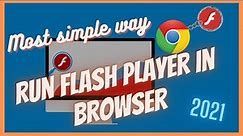 🛠️ The most simple way to run Flash Player in browser 🖥️