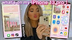 WHATS ON MY iPHONE 13 PRO *NEW!* (cute & aesthetic widgets) | iOS15