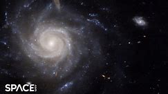Hubble Space Telescope View Of Barred Spiral Galaxy UGC 678