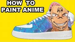 How to Paint Anime Characters on Your shoes | Jujutsu Kaisen |