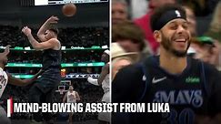 LUKA DONCIC DOES IT AGAIN 😱 Highlight worthy dime to Seth Curry for a corner 3 🤩 | NBA on ESPN