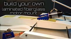 Homemade Fiberglass Motor Mount & Servo Mount | RC Boat Build | How to Fiberglass Laminate Sheet