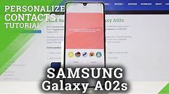 How to Add Photo to Contact in SAMSUNG Galaxy A02s – Personalize Contacts