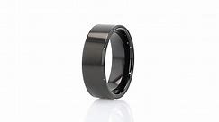 Morpheus Flat Black Tungsten Carbide Wedding Ring - 4mm - 12mm