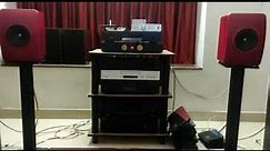 Densen Beat B-100 amplifier and Kef ls 50 bookshelf speakers