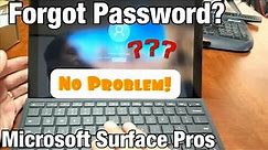 All Surface Pros: Forgot Password? Lets Factory Reset Back to Factory Default Settings