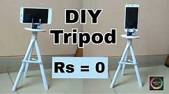 Diy Tripod | How to make a tripod at home | tripod for mobile phone | mobile stand |Bani's Fun Place