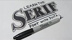 How to do Lettering with a Sharpie Tutorial: Uppercase Serif (Full Alphabet)
