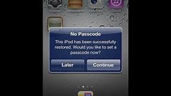 Forgot Ipod Password Ipod touch password Lost How to break ipod touch password Reset Restore IPOD