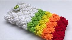 How to Crochet Rainbow Phone Pouch