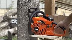A Brilliant DIY Solution for Chainsawing Logs in Half