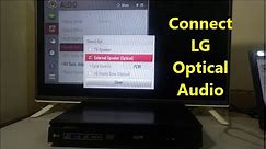 Connect LG TV And Hometheater With Optical Cable, How To