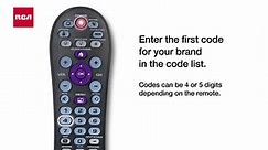 Television Remote Control Direct Code Programming - Revision Numbers R271U1/R271U2