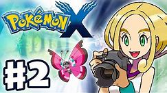 Pokemon X and Y - Gameplay Walkthrough Part 2 - Gym Leader Viola Battle (Nintendo 3DS)
