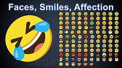 Emoji Meanings Part 1 - Faces | Smiling | Affection | English Vocabulary