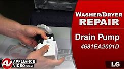 LG Washer Dryer Combo unit - Diagnostic & Repair - Drain Pump