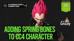Dragon Ball Z Character - Adding Spring Bones to Hair | Character Creator 4 Tutorial - Part 03