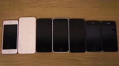 iPhone 6 Prototype vs. iPhone 5S vs iPod Touch 5G