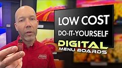 DIY Digital Menu Boards for Restaurants