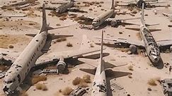 The Ghost Fleet of the Desert: Unearthed WWII Planes! ✈️🏜️ #shorts