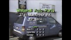 Whitehall Auto Parts Commercial November 1993