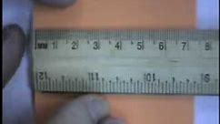 Accuracy of Measure - Using a Ruler