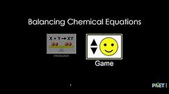 Balancing Chemical Equations Game PhET Simulation