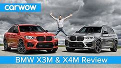BMW X3M & X4M review on road and track - see how quick the next M3's engine is to 60mph!