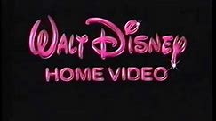 Walt Disney Home Video (1990) Company Logo (VHS Capture)