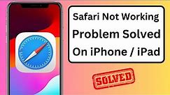 How to Fix Safari Not Working on iPhone | Safari not Working on iPhone iOS 17
