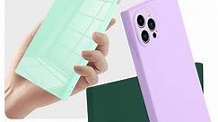 Purple/Green/Light Green Square Case for iPhone