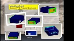 How to build the outdoor projector enclosure? projector box case DIY.