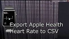 Apple Health Heart Data export to CSV and visualize graphs of HR ranges and averages!