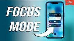 How To Use Focus Mode On iPhone or iPad