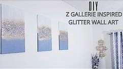 Z GALLERIE INSPIRED DIY GLITTER WALL ART