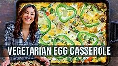 A Healthy Vegetarian Egg Casserole Recipe | The Mediterranean Dish