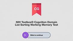 NIHTB V3 - List Sorting Working Memory Test