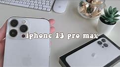 Unboxing 🍏 iPhone 13 Pro Max (1TB) + Accessories 🧸 Aesthetic Unboxing + ASMR ☁️