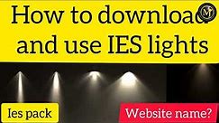 how to use IES lights and website to download IES lights |IES lights |spot lights |SketchUp tutorial