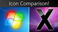 Windows 7 vs Mac OS X 10.6 Icons!